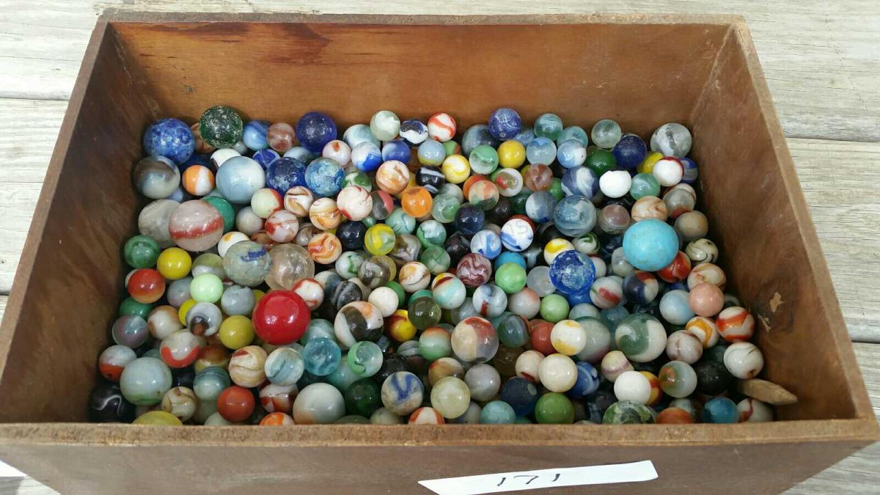 Picture value and rare marbles 